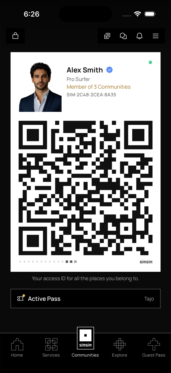 simsim ID card