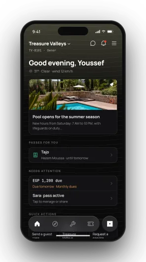 The simsim resident app